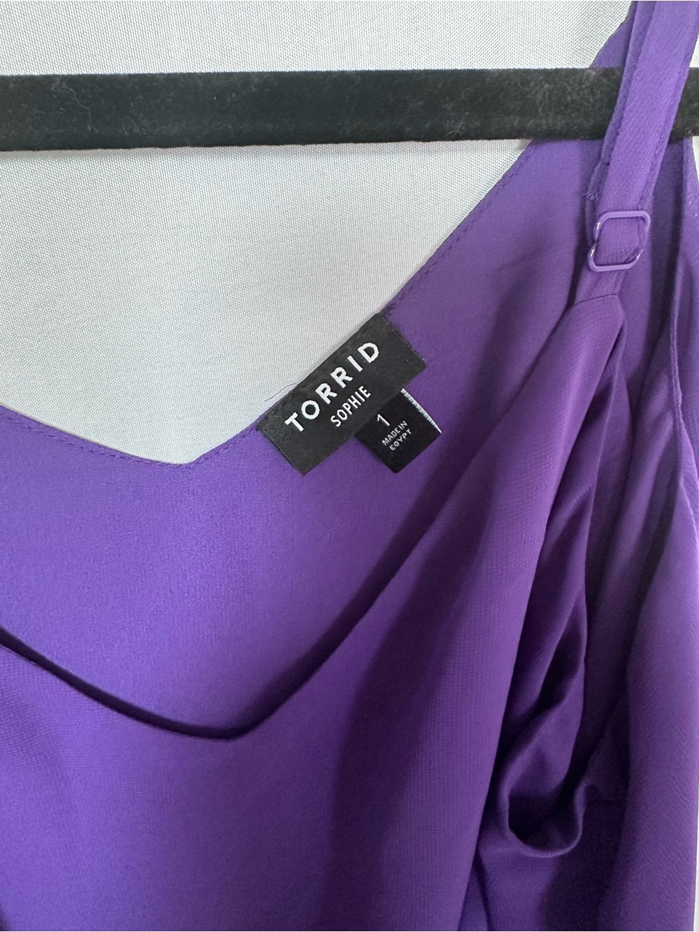 Torrid Purple Sophie Chiffon Swing Cami Size 1 - Picture 5 of 12